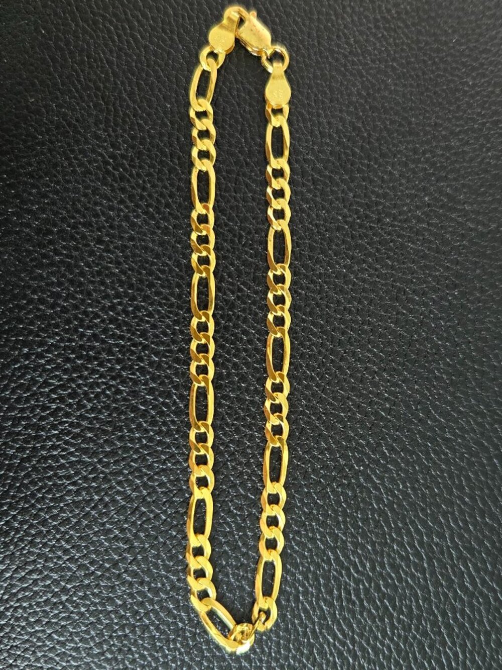 NWOT 8" INCH approx 3.7MM Gold Over 925 Sterling Silver Bracelet Made in Italy